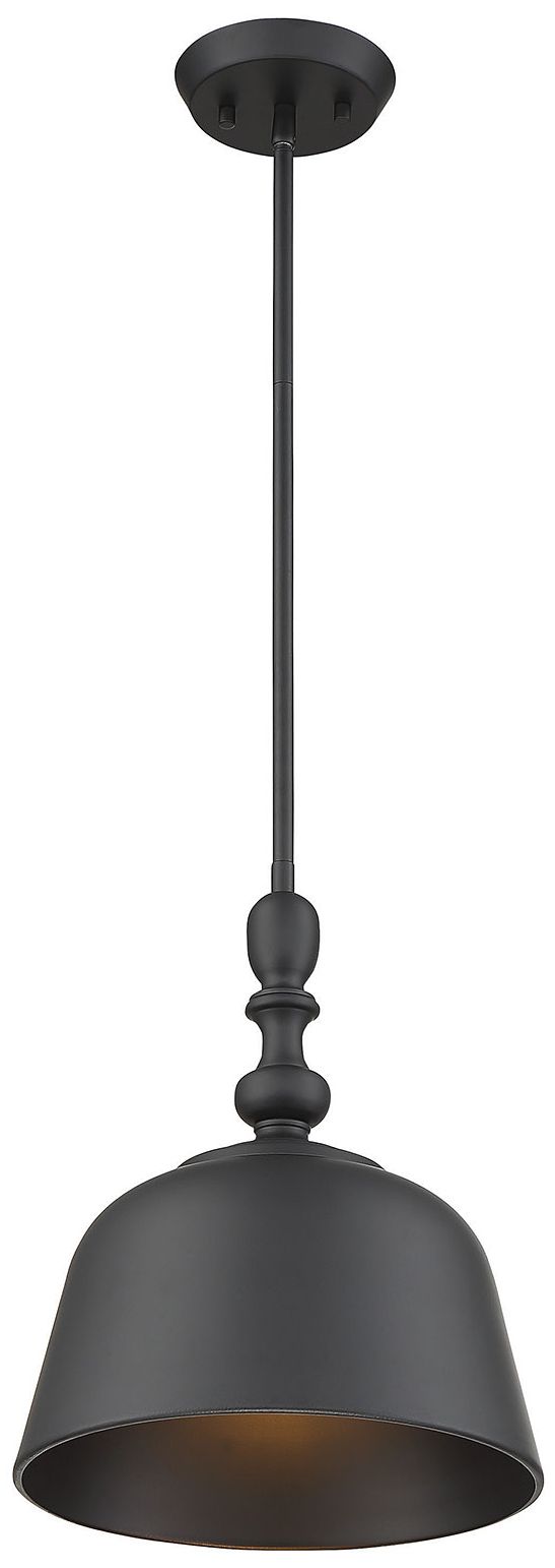 Image 2 Berg 1-Light Pendant in Matte Black more views
