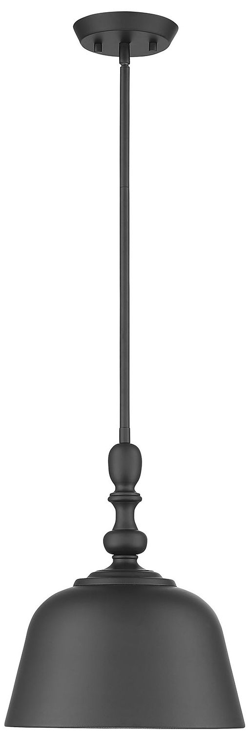 Image 3 Berg 1-Light Pendant in Matte Black more views