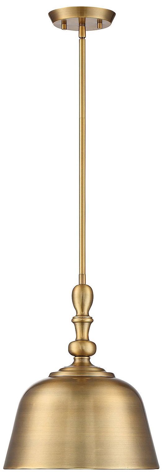 Image 7 Berg 1-Light Pendant in Warm Brass more views