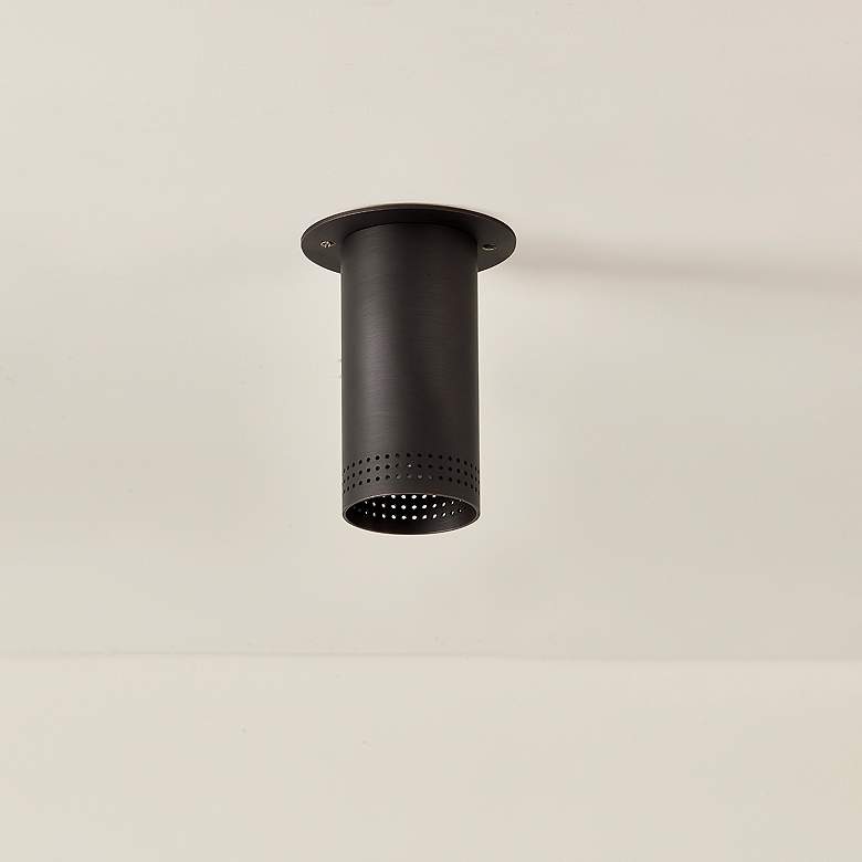 Image 6 Berg 4 3/4" Wide Bronze Cylinder Ceiling Light more views