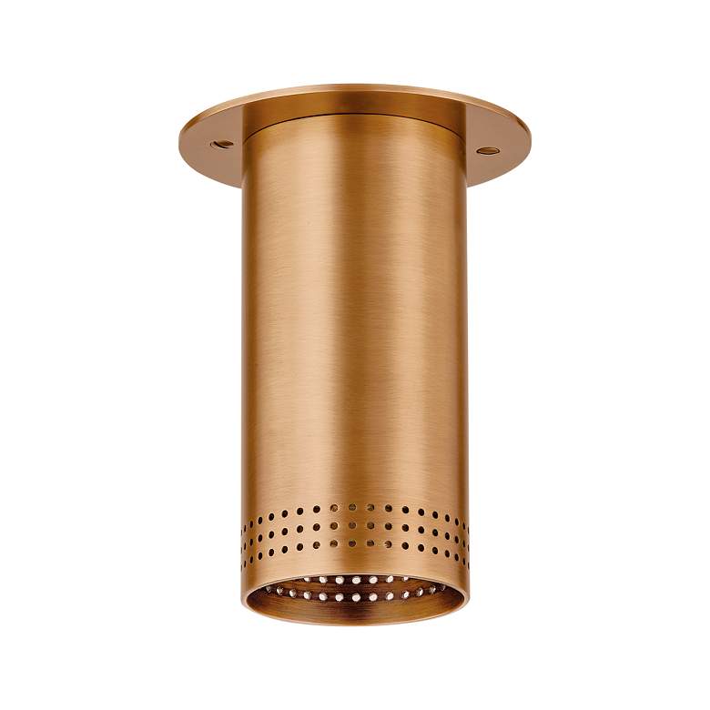 Image 3 Berg 4 3/4" Wide Patina Brass Ceiling Light