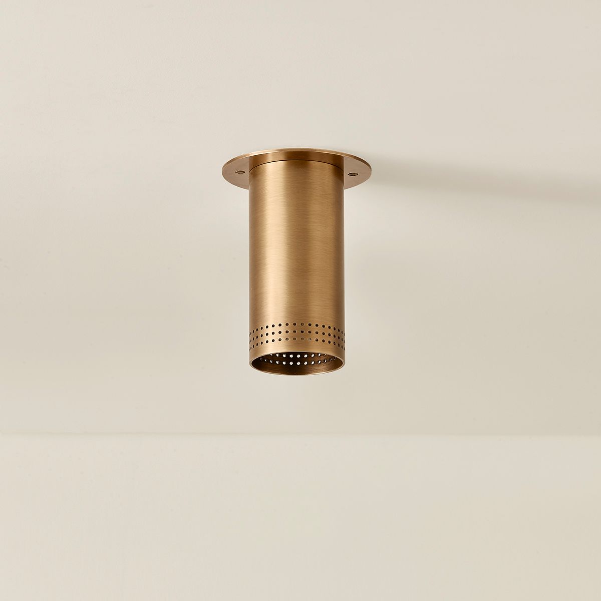 Berg 4 3/4" Wide Patina Brass Ceiling Light in scene