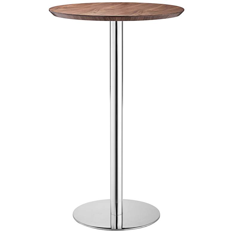 Image 1 Bergen 41 1/2 inch High Walnut Finish Modern Bar Table by Zuo