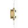 Bergen Beach 23.75" High 2-Light Brushed Gold Wall Sconce