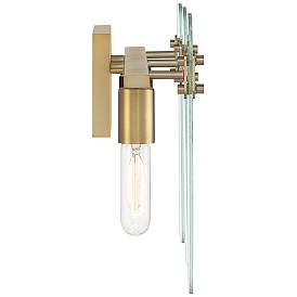 Image5 of Bergen Beach 24" Wide Brushed Gold 3-Light Vanity Bath Light more views