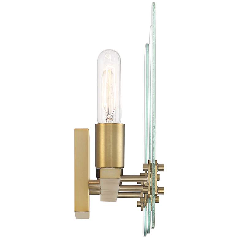 Image 7 Bergen Beach 24 inch Wide Brushed Gold 3-Light Vanity Bath Light more views