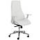 Bergen White Faux Leather High Back Office Chair