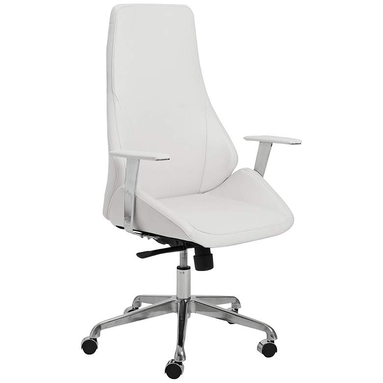 Image 1 Bergen White Faux Leather High Back Office Chair