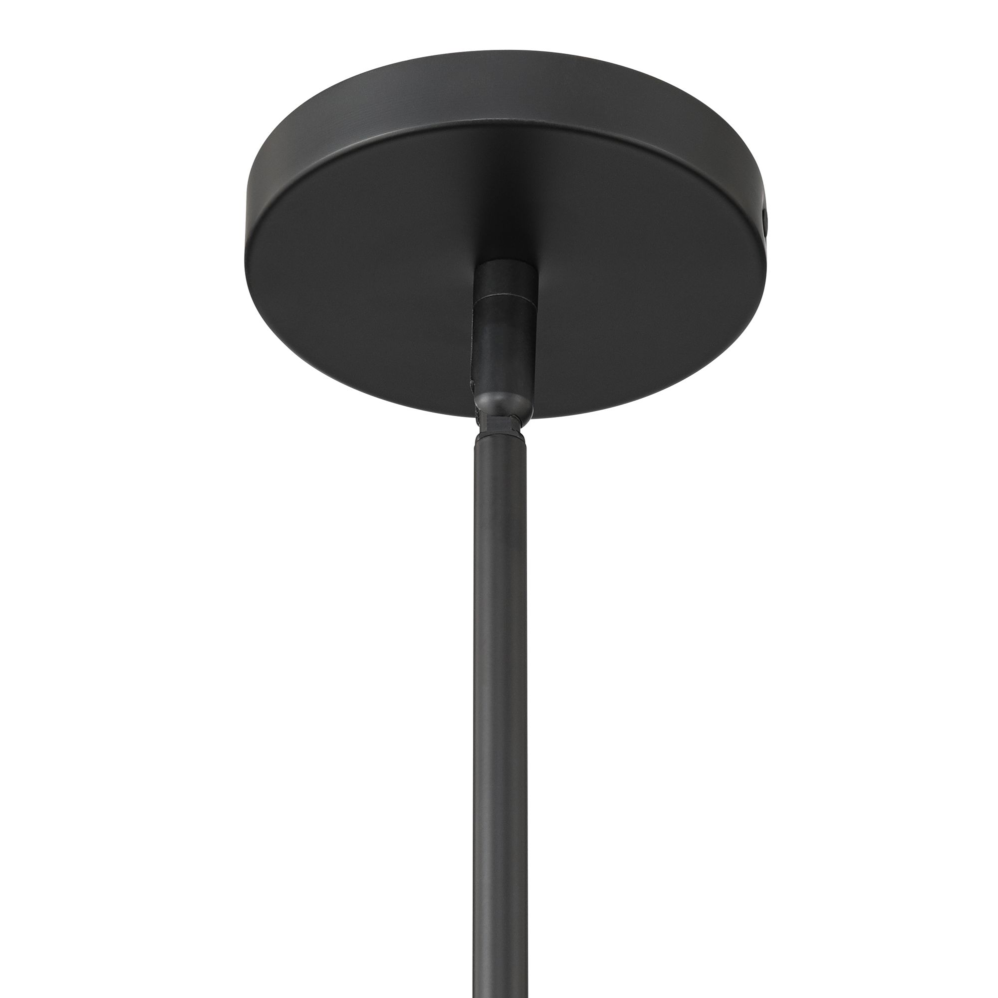 Image 6 Berger 12" Wide Matte Black Hammered Glass Rustic Mini Pendant Light more views