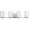 Bergin 30" Wide Satin Nickel 4-Light Bath Light