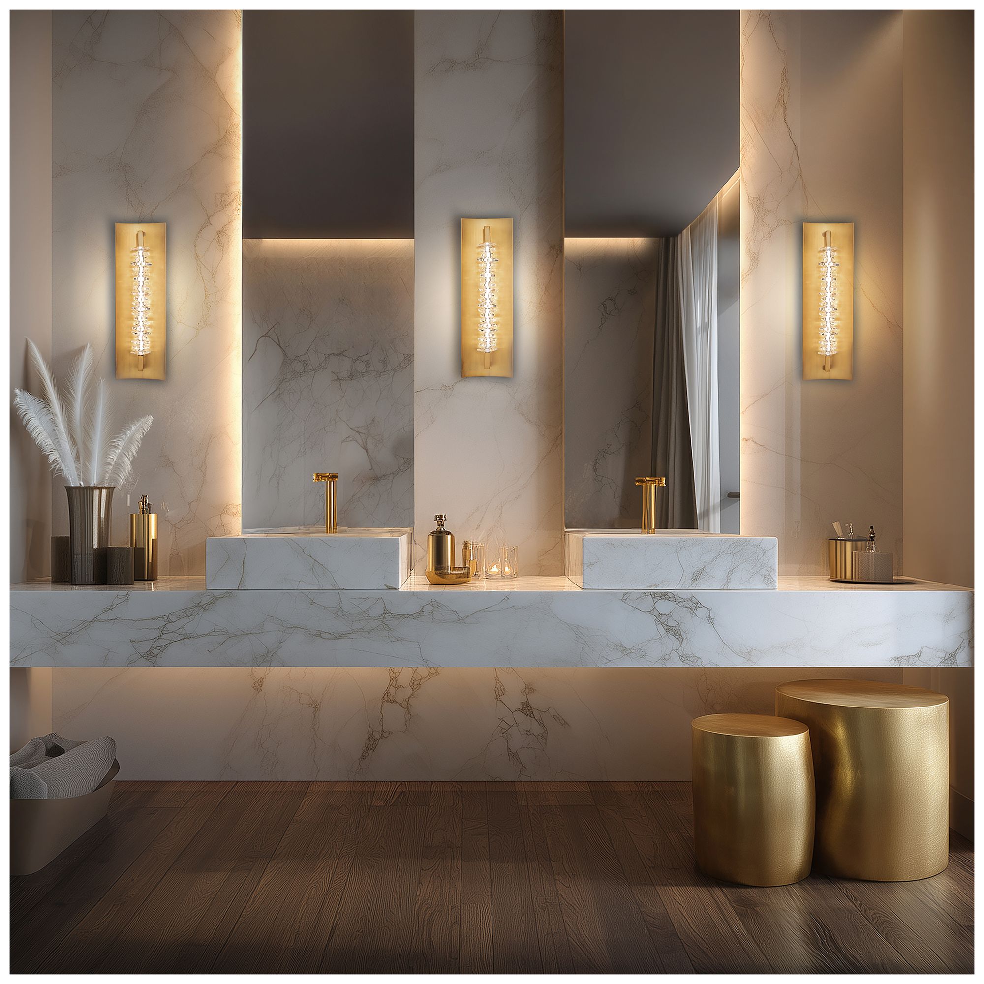 Image 6 Bergy 1 Lt LED Bath Bar more views