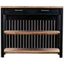 3_Berinsly 43 1/2"W Black Natural Expandable Kitchen Island more views