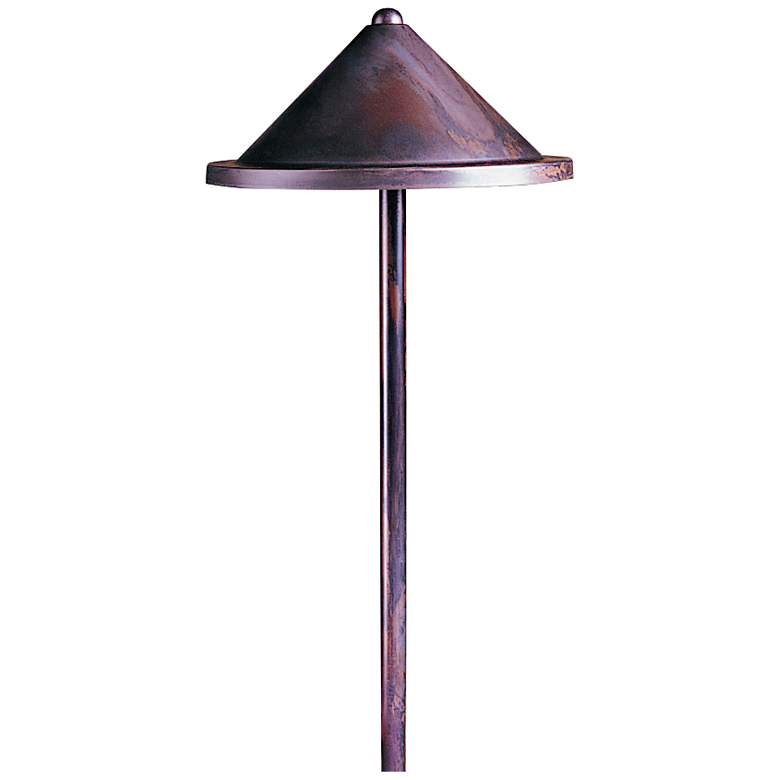 Image 1 Berkeley 15 1/2"H Cone Shade Bronze Outdoor Path Light