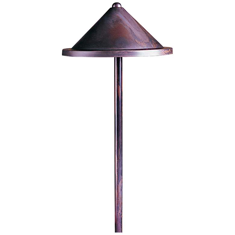 Image 1 Berkeley 15 1/2 inchH Cone Shade Bronze Outdoor Path Light