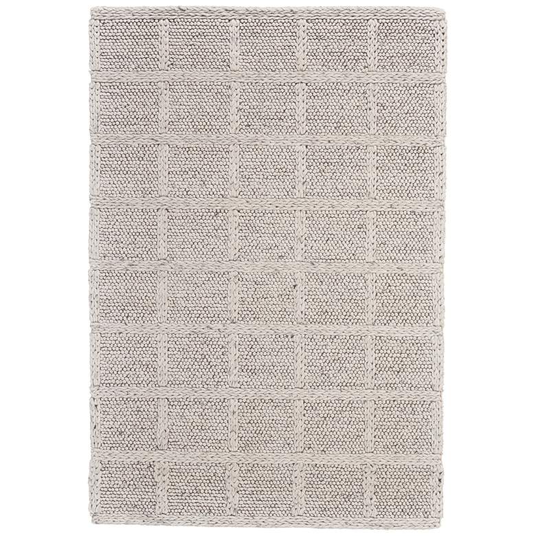 Image 1 Berkeley Transitional Solid Hand Woven Ivory Area Rug 0739F