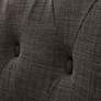 Berkley Charcoal Fabric Tufted Settee