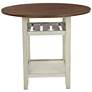 Berkley White Wood Stain 5-Piece Counter Height Dining Set