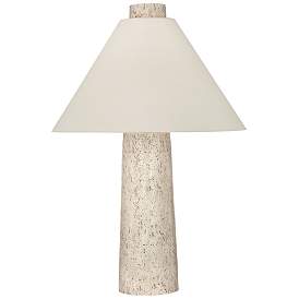 Image1 of Berks 31" High Textured Cream Table Lamp