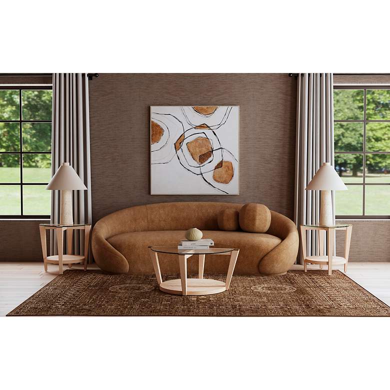 Image 2 Berks 31" High Textured Cream Table Lamp more views