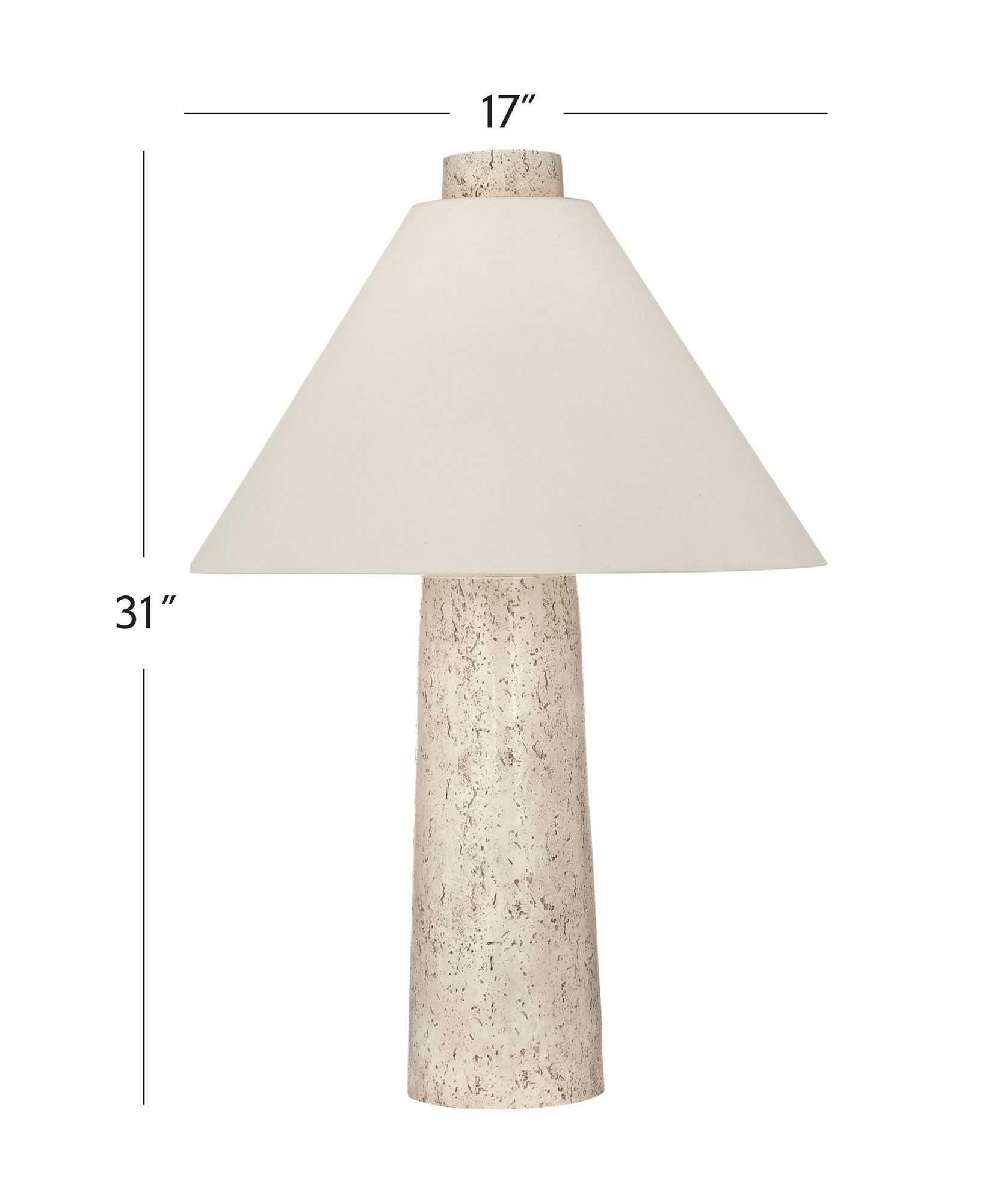 Image 6 Berks 31" High Textured Cream Table Lamp more views