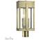Berksford 2 Light Antique Brass Large Outdoor Post Top Lantern