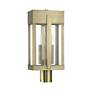 3_Berksford 2 Light Antique Brass Large Outdoor Post Top Lantern more views