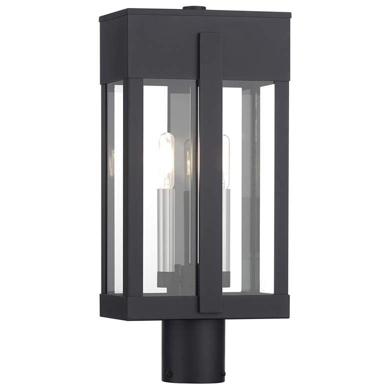 Image 1 Berksford 2 Light Black Large Outdoor Post Top Lantern