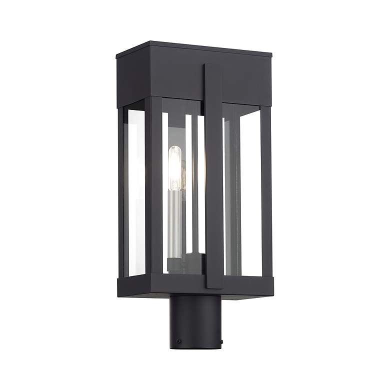 Image 4 Berksford 2 Light Black Large Outdoor Post Top Lantern more views