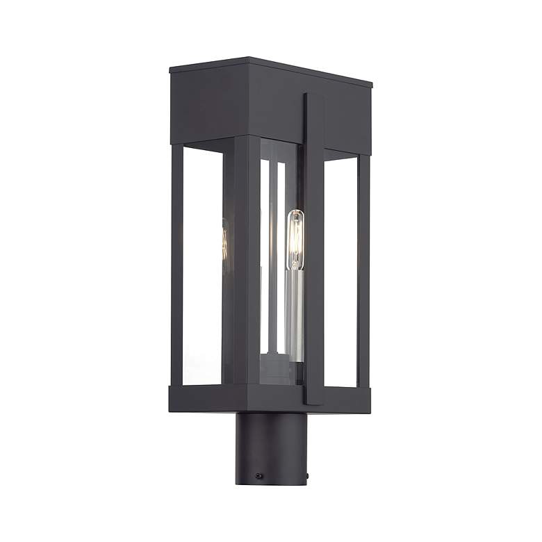 Image 7 Berksford 2 Light Black Large Outdoor Post Top Lantern more views