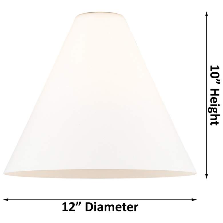 Image 4 Berkshire 12" Semi-Flush Mount - Brushed Brass - Matte White Shade more views