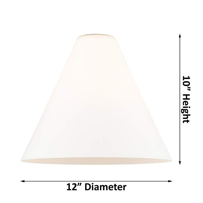 Image 4 Berkshire 12" Wide Satin Nickel Ceiling Light w/ White Glass more views