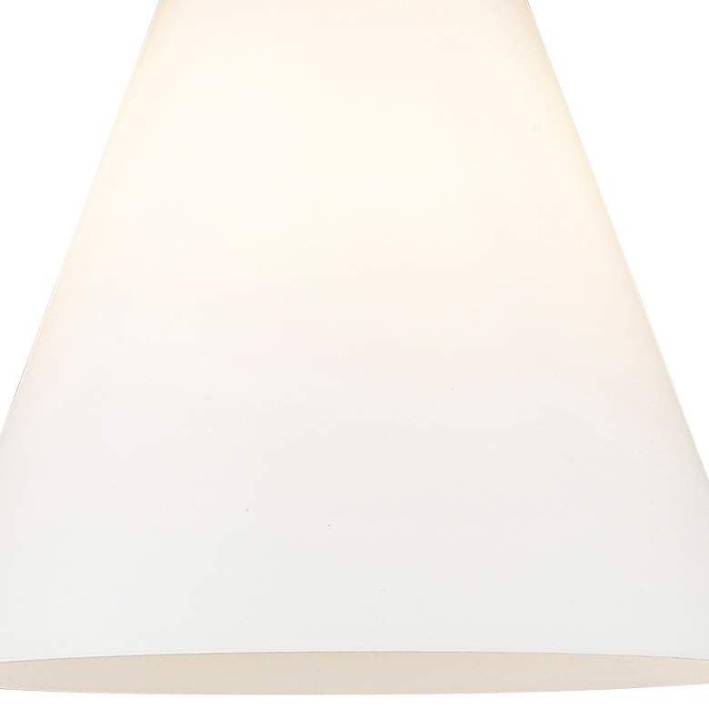 Image 2 Berkshire 13"High Matte Black Sconce With Matte White Shade more views