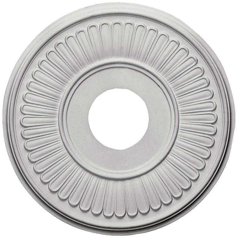 Image 1 Berkshire 15 3/4" Wide Primed Round Ceiling Medallion