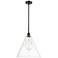 Berkshire 16" Oil Rubbed Bronze LED Pendant With Clear Shade