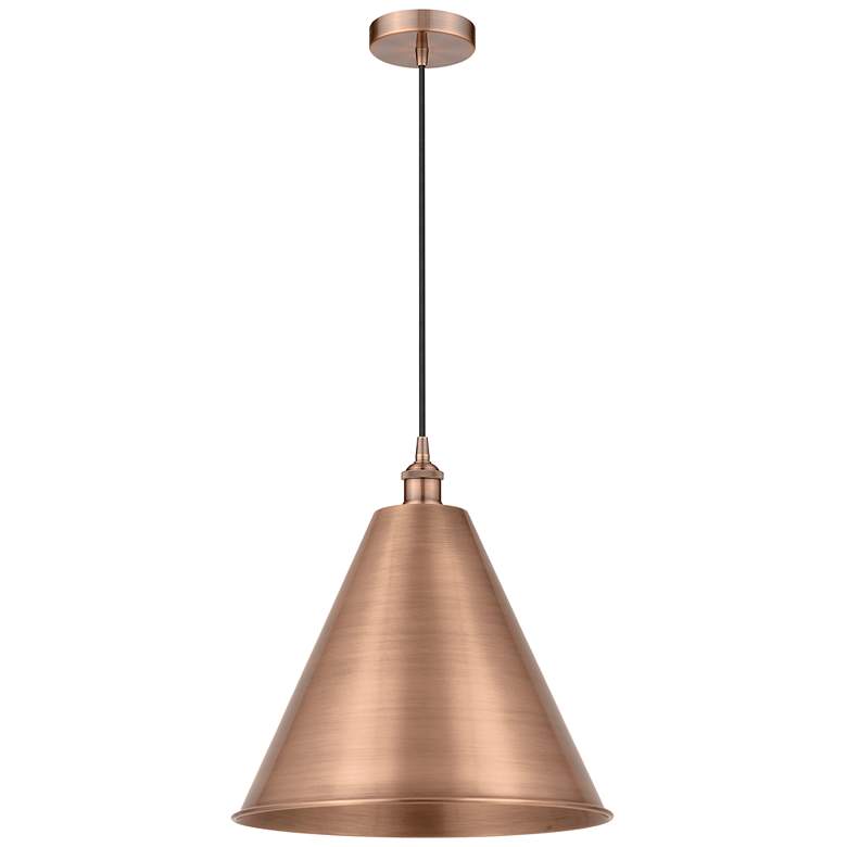 Image 1 Berkshire 16"W Antique Copper Pendant Light w/Copper Shade