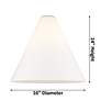 4_Berkshire 16"W Brushed Brass Pendant Light with White Glass more views