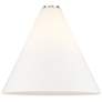 6_Berkshire 16"W Brushed Brass Pendant Light with White Glass more views
