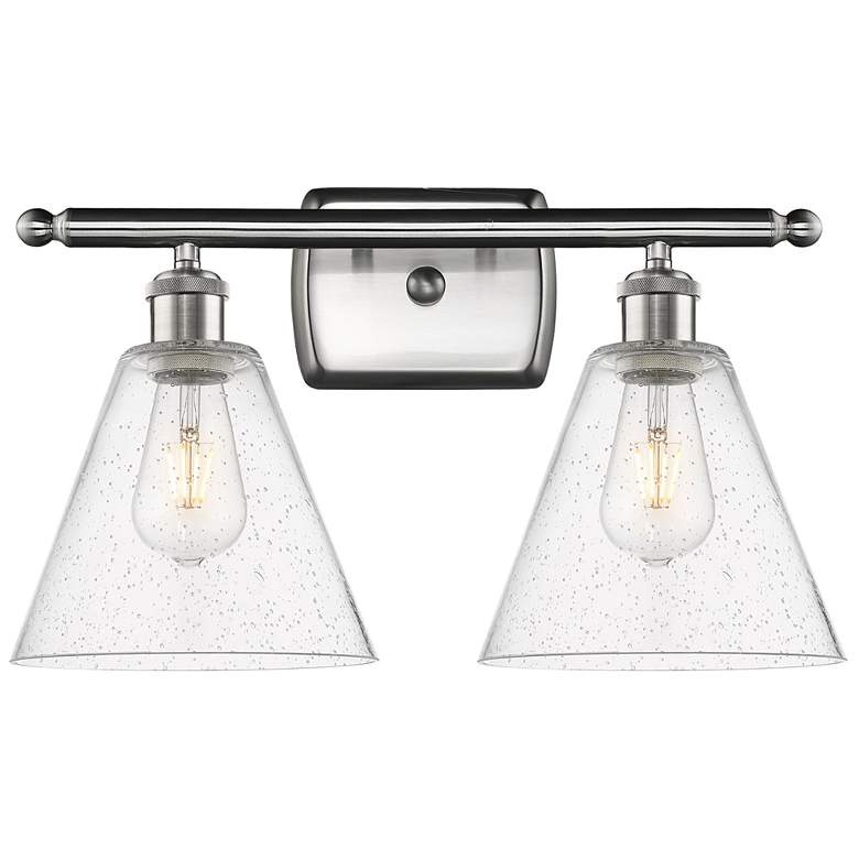 Image 1 Berkshire 2 Light 18" LED Bath Light - Brushed Satin Nickel - Seedy Sh