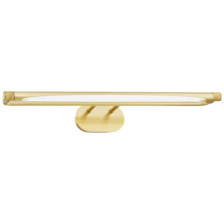 Image 1 Berkshire 25" Wide Aged Brass Direct Wire Modern LED Picture Light