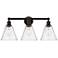 Berkshire 26"W 3 Light Oil Rubbed Bronze Bath Vanity Light With Seedy