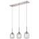 Berkshire 3 Light 26.5" Cord Hung Island Light Satin Nickel