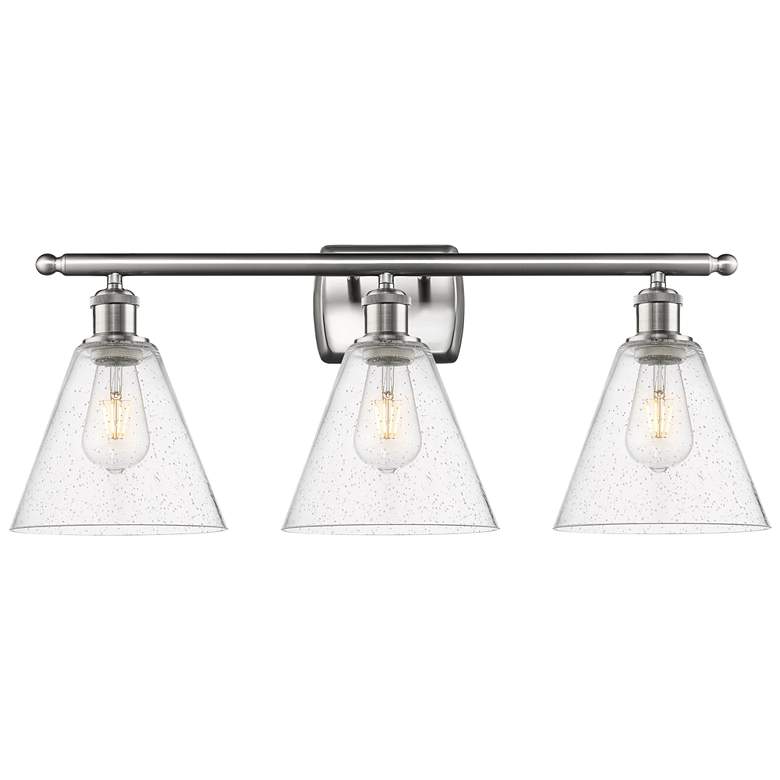 Image 1 Berkshire 3 Light 28" LED Bath Light - Brushed Satin Nickel - Seedy Sh