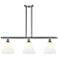 Berkshire 3 Light 36" LED Island Light - Brushed Satin Nickel - White