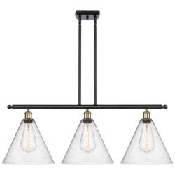 Berkshire 3 Light 39" LED Island Light - Black Antique Brass  - Seedy