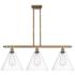 Berkshire 3 Light 39" LED Island Light - Brushed Brass  - Clear Shade