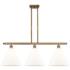 Berkshire 3 Light 39" LED Island Light - Brushed Brass  - Matte White