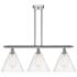 Berkshire 3 Light 39" LED Island Light - Polished Chrome  - Clear Shad