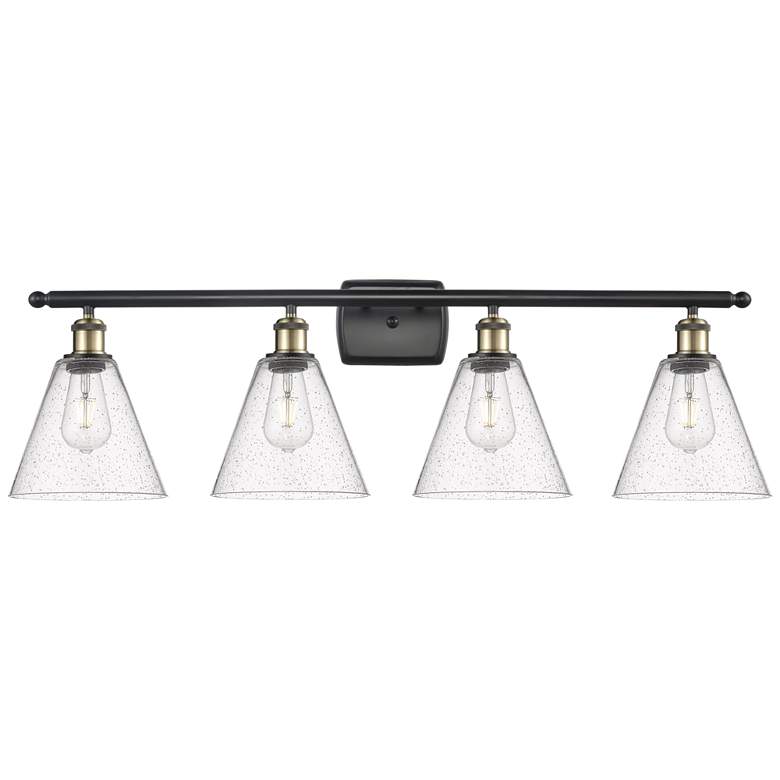 Image 1 Berkshire 4 Light 38" LED Bath Light - Black Antique Brass - Seedy Sha