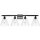 Berkshire 4 Light 38" LED Bath Light - Oil Rubbed Bronze - Clear Shade