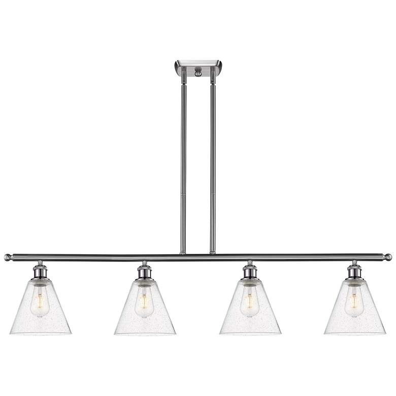 Image 1 Berkshire 4 Light 48" Island Light - Brushed Satin Nickel - Seedy Sha